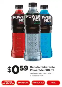 Tia Powerade bebida hidratante oferta
