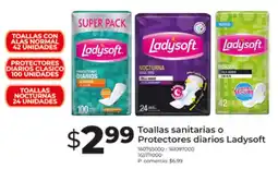 Tia Ladysoft toallas sanitarias o protectores diarios oferta
