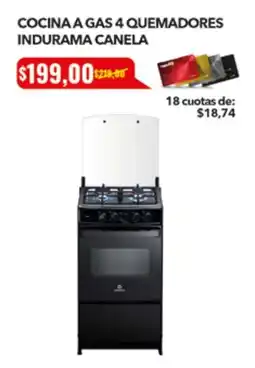 Tia Indurama cocina a gas oferta