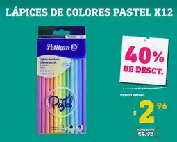 Coral Hipermercados Pelikan lápices de colores pastel oferta
