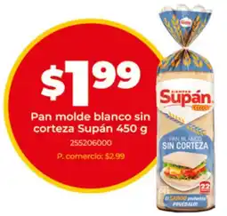 Tia Supán pan molde blanco sin corteza oferta