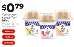 Tia Toni yogurt con cereal oferta