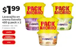 Tia Estrella lavavajilla en crema oferta
