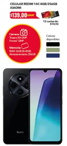 Tia Xiaomi redmi celular 14c oferta