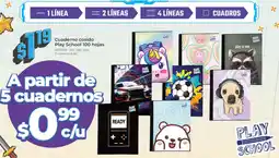 Tia Play school cuaderno cosido oferta