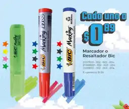 Tia Bic marcador o resaltador oferta
