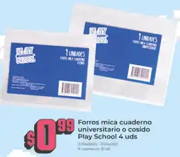 Tia Play school forros mica cuaderno universitario o cosido oferta