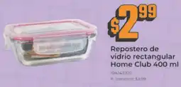 Tia Home club repostero de vidrio rectangular oferta