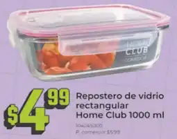 Tia Home club repostero de vidrio rectangular oferta