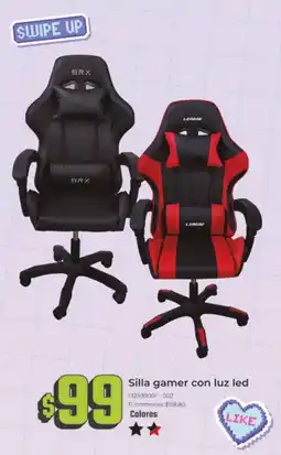 Tia Silla gamer con luz led oferta