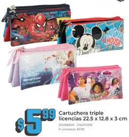Tia Cartuchera triple licencias oferta
