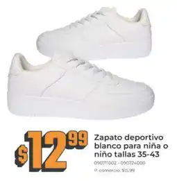 Tia Zapato deportivo blanco para niña o niño oferta