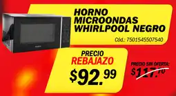 Akí Whirlpool horno microondas negro oferta