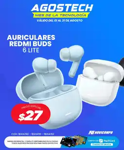 Novicompu Redmi auriculares buds 6 lite oferta