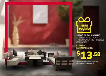 Artefacta Acurio juego de sala oferta