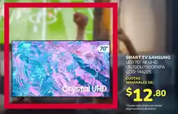 Artefacta Samsung smart tv led 70" oferta