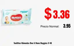 Supermaxi Huggies toallitas húmedas one & done oferta