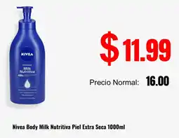 Supermaxi Nivea body milk nutritiva piel extra seca oferta