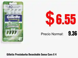 Supermaxi Gillette prestobarba desechable sense care oferta