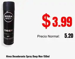 Supermaxi Nivea desodorante spray deep men oferta