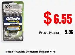 Supermaxi Gillette prestobarba desodorante bodysense oferta