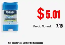Supermaxi Gill desodorante gel pow rushampoo oferta