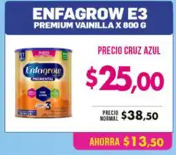 Farmacias Cruz Azul Enfagrow e3 premium vainilla oferta
