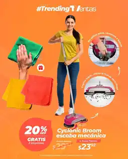 TVentas Cyclonic broom escoba mecánica oferta