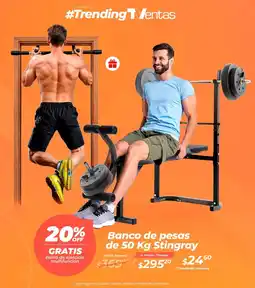 TVentas Stingray banco de pesas oferta