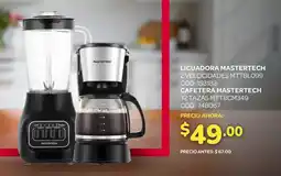 Artefacta Mastertech licuadora + cafetera oferta