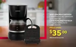 Artefacta Mastertech waflera + cafetera oferta