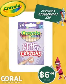 Coral Hipermercados Crayola crayones escarchados oferta