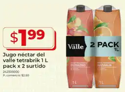 Tia Del valle jugo néctar tetrabrik oferta