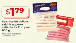 Tia La europea salchica de pollo o salchicas perro caliente oferta
