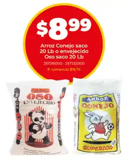 Tia Arroz conejo saco o envejecido oso saco oferta
