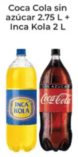 Tia Coca cola sin azúcar + inca kola oferta
