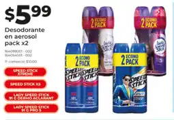 Tia Speed stick xtreme desodorante en aerosol oferta