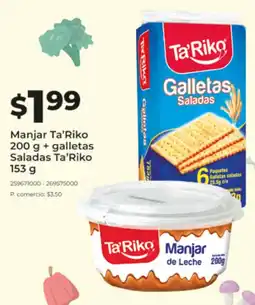 Tia Ta'riko manjar + Ta'riko galletas saladas oferta