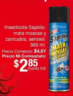 Mi Comisariato Sapolio insecticida mata moscas y zancudos, aerosol, sapelia oferta