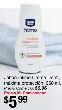 Mi Comisariato Crema derm jabón íntimo, máxima protección oferta