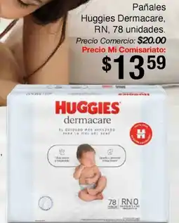 Mi Comisariato Huggies pañales dermacare, rn, oferta