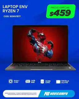 Novicompu Env ryzen 7 laptop oferta