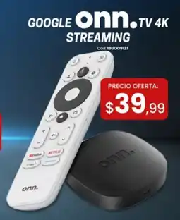 Novicompu Google onn.tv 4k streaming oferta