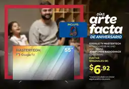 Artefacta Mastertech google tv 55" oferta