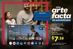 Artefacta Jvc google tv 55" oferta