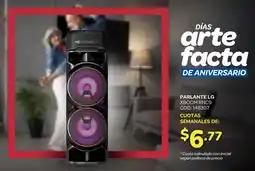 Artefacta Lg parlante oferta