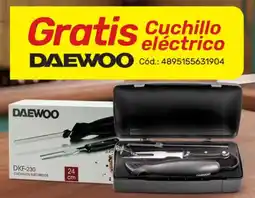 Akí Daewoo cuchillo eléctrico oferta