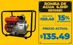 Coral Hipermercados Bomba de agua 6.5hp 6B106B1 oferta