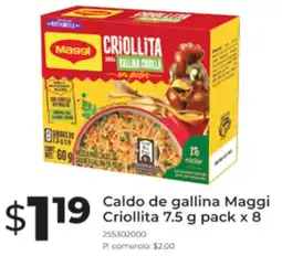 Tia Maggi caldo de gallina criollita oferta