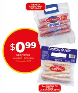 Tia La europea salchichas de pollo oferta
